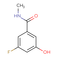 Chemical structure of 3-fluoro-5-hydroxy-N-methylbenzamide - CSSB00009875981