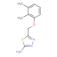 Chemical structure of 5-[(2,3-dimethylphenoxy)methyl]-1,3,4-thiadiazol-2-amine - CSSB00005794366