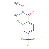 Chemical structure of 2-chloro-N-methoxy-N-methyl-4-(trifluoromethyl)benzamide - CSSB00103401966