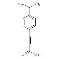 Chemical structure of 3-[4-(propan-2-yl)phenyl]prop-2-ynoic acid - CSSB00011892761