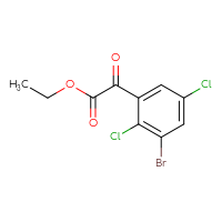 Chemical structure of ethyl 2-(3-bromo-2,5-dichlorophenyl)-2-oxoacetate - CSSB21103686913