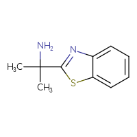 Chemical structure of 2-(1,3-benzothiazol-2-yl)propan-2-amine - CSSB00011217788
