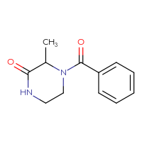 Chemical structure of 4-benzoyl-3-methylpiperazin-2-one - CSSB00000766941