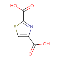 Chemical structure of 1,3-thiazole-2,4-dicarboxylic acid - CSSB00009909701