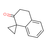 Chemical structure of 3',4'-dihydro-2'H-spiro[cyclopropane-1,1'-naphthalen]-2'-one - CSSB00010635621