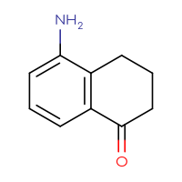 Chemical structure of 5-amino-1,2,3,4-tetrahydronaphthalen-1-one - CSSB00000087530
