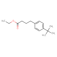 Chemical structure of ethyl 4-(4-tert-butylphenyl)butanoate - CSSB00160504823