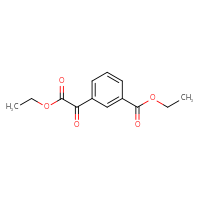 Chemical structure of ethyl 3-(2-ethoxy-2-oxoacetyl)benzoate - CSSB00020567754