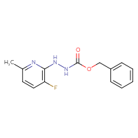 Chemical structure of N'-(3-fluoro-6-methylpyridin-2-yl)(benzyloxy)carbohydrazide - CSSB21332336048