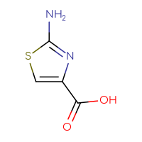 Chemical structure of 2-amino-1,3-thiazole-4-carboxylic acid - CSSB00000750303