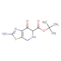 Chemical structure of tert-butyl 2-amino-7-oxo-4H,5H,6H,7H-[1,3]thiazolo[5,4-c]pyridine-6-carboxylate - CSSB06259075912