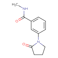 Chemical structure of N-methyl-3-(2-oxopyrrolidin-1-yl)benzamide - CSSB00044382070