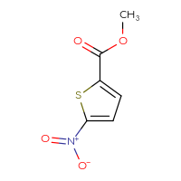 Chemical structure of methyl 5-nitrothiophene-2-carboxylate - CSSB00000149955