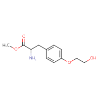 Chemical structure of methyl 2-amino-3-[4-(2-hydroxyethoxy)phenyl]propanoate - CSSB00000861236