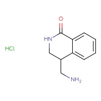 Chemical structure of 4-(aminomethyl)-1,2,3,4-tetrahydroisoquinolin-1-one hydrochloride - CSSB00025774431