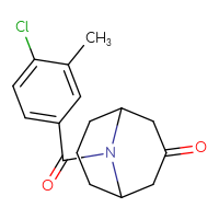 Chemical structure of 9-(4-chloro-3-methylbenzoyl)-9-azabicyclo[3.3.1]nonan-3-one - CSSB01052899703