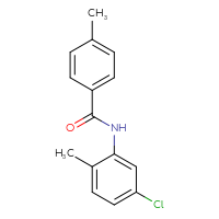 Chemical structure of N-(5-chloro-2-methylphenyl)-4-methylbenzamide - CSSB00046143670