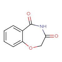 Chemical structure of 2,3,4,5-tetrahydro-1,4-benzoxazepine-3,5-dione - CSSB00000044627