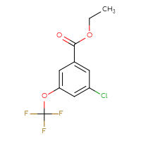 Chemical structure of ethyl 3-chloro-5-(trifluoromethoxy)benzoate - CSSB00161172096
