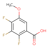 Chemical structure of 2,3,4-trifluoro-5-methoxybenzoic acid - CSSB00010253075
