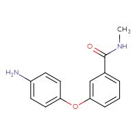 Chemical structure of 3-(4-aminophenoxy)-N-methylbenzamide - CSSB00025711920