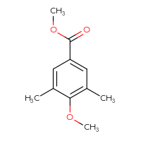 Chemical structure of methyl 4-methoxy-3,5-dimethylbenzoate - CSSB00009864815