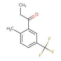 Chemical structure of 1-[2-methyl-5-(trifluoromethyl)phenyl]propan-1-one - CSSB00024473217