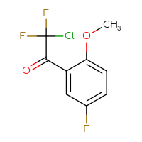 Chemical structure of 2-chloro-2,2-difluoro-1-(5-fluoro-2-methoxyphenyl)ethan-1-one - CSSB00012753941