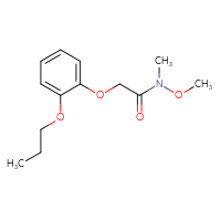 Chemical structure of N-methoxy-N-methyl-2-(2-propoxyphenoxy)acetamide - CSSB01395045145