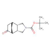 Chemical structure of tert-butyl (1R,2S,6S,7R)-8-oxo-4-azatricyclo[5.2.2.0²,⁶]undecane-4-carboxylate - CSSB02125401731