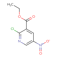 Chemical structure of ethyl 2-chloro-5-nitropyridine-3-carboxylate - CSSB00011934718