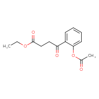 Chemical structure of ethyl 4-[2-(acetyloxy)phenyl]-4-oxobutanoate - CSSB00020572430