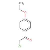 Chemical structure of 2-chloro-1-(4-ethoxyphenyl)ethan-1-one - CSSB00000203716