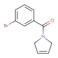 Chemical structure of 1-(3-bromobenzoyl)-2,5-dihydro-1H-pyrrole - CSSB00016155609
