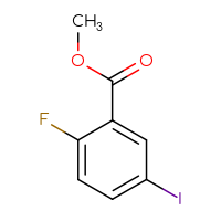 Chemical structure of methyl 2-fluoro-5-iodobenzoate - CSSB00012350775