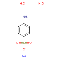 Chemical structure of sodium 4-aminobenzene-1-sulfonate dihydrate - CSSB00015377850