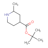 Chemical structure of tert-butyl 2-methylpiperidine-4-carboxylate - CSSB00014102547