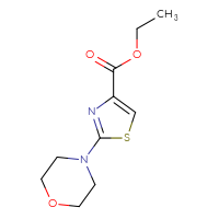 Chemical structure of ethyl 2-(morpholin-4-yl)-1,3-thiazole-4-carboxylate - CSSB00000169145