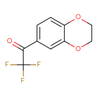 Chemical structure of 1-(2,3-dihydro-1,4-benzodioxin-6-yl)-2,2,2-trifluoroethan-1-one - CSSB00011782293