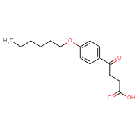 Chemical structure of 4-[4-(hexyloxy)phenyl]-4-oxobutanoic acid - CSSB00011273951