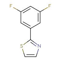 Chemical structure of 2-(3,5-difluorophenyl)-1,3-thiazole - CSSB00013348266