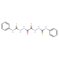 Chemical structure of N,N'-bis[(phenylcarbamothioyl)amino]ethanediamide - CSSB00025736067