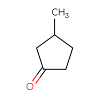 Chemical structure of 3-methylcyclopentan-1-one - CSSB00011215218