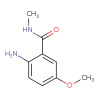 Chemical structure of 2-amino-5-methoxy-N-methylbenzamide - CSSB00000749796