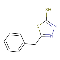 Chemical structure of 5-benzyl-1,3,4-thiadiazole-2-thiol - CSSB00010005039