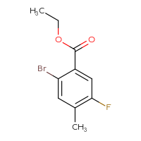 Chemical structure of ethyl 2-bromo-5-fluoro-4-methylbenzoate - CSSB00015930096