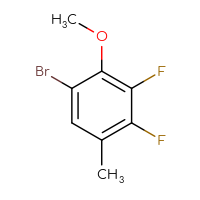 Chemical structure of 1-bromo-3,4-difluoro-2-methoxy-5-methylbenzene - CSSB00010391141