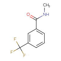 Chemical structure of N-methyl-3-(trifluoromethyl)benzamide - CSSB00000159823
