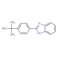 Chemical structure of 2-(4-tert-butylphenyl)-1H-1,3-benzodiazole - CSSB00015190625