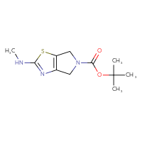 Chemical structure of tert-butyl 2-(methylamino)-4H,5H,6H-pyrrolo[3,4-d][1,3]thiazole-5-carboxylate - CSSB02125741039